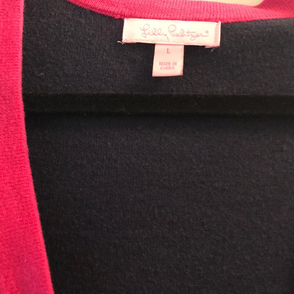 EUC Lilly Pulitzer Pearl Button Cody Cardigan L - Picture 4 of 8